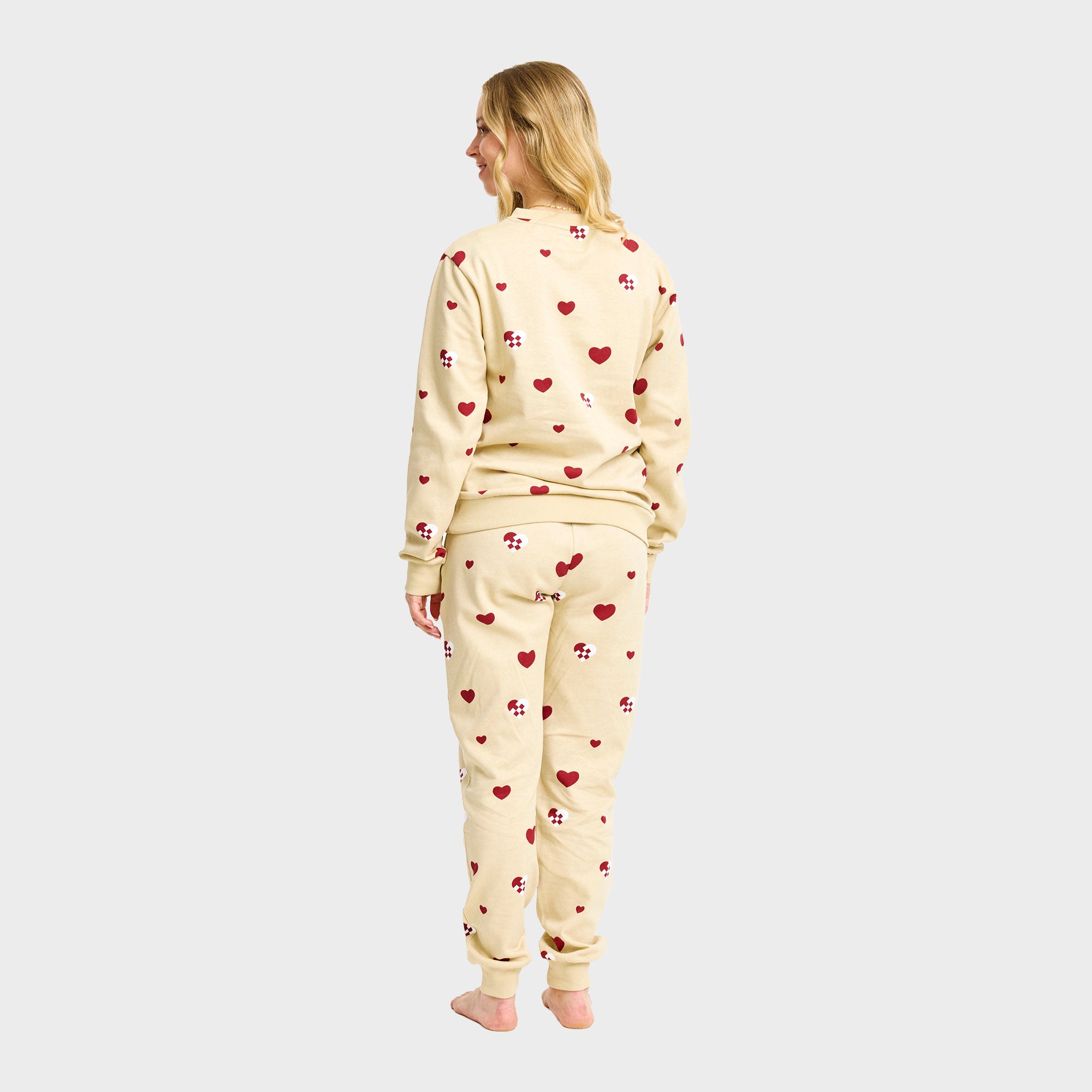 Julehjerte sweatset - Dame.